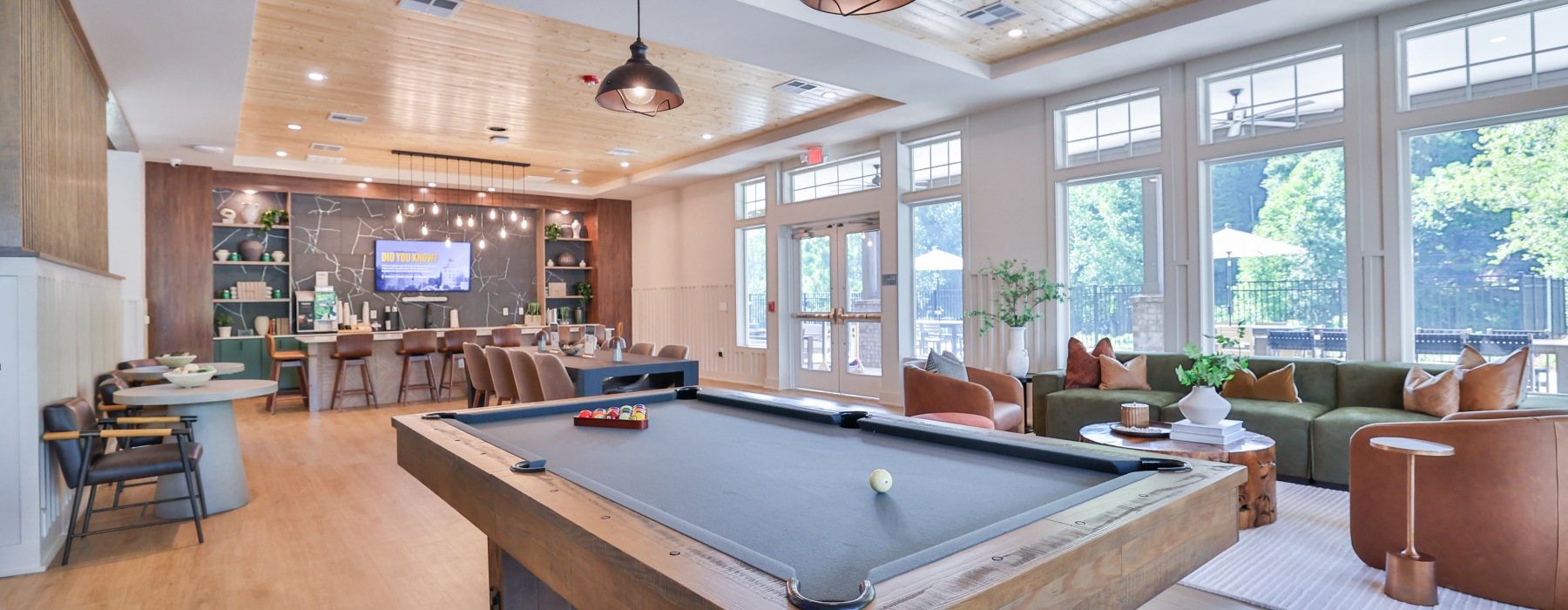 clubhouse with pool table